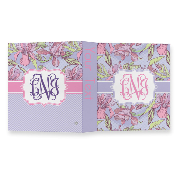 Orchids 3 Ring Binders - Full Wrap - 1" - OPEN OUTSIDE