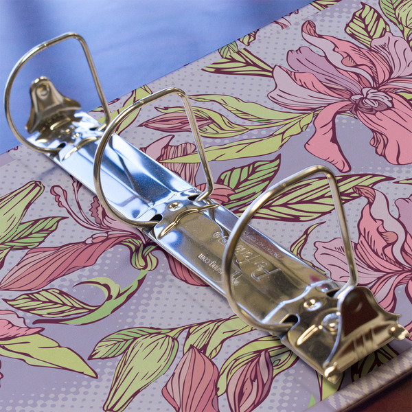 Orchids 3 Ring Binders - Full Wrap - 2" - DETAIL