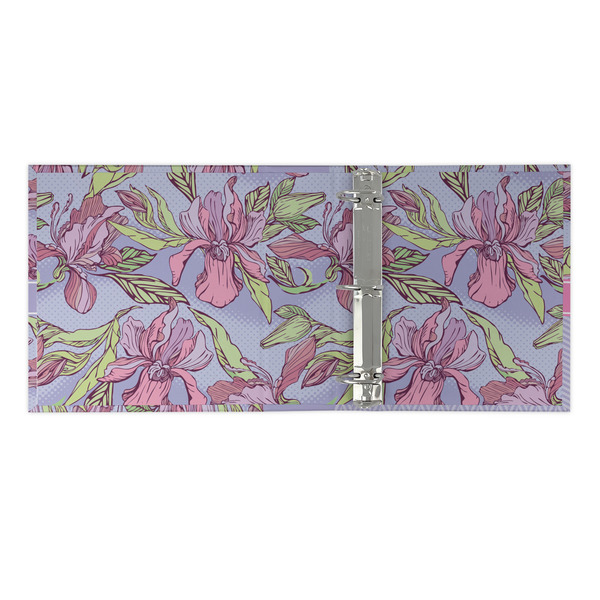 Orchids 3 Ring Binders - Full Wrap - 2" - OPEN INSIDE