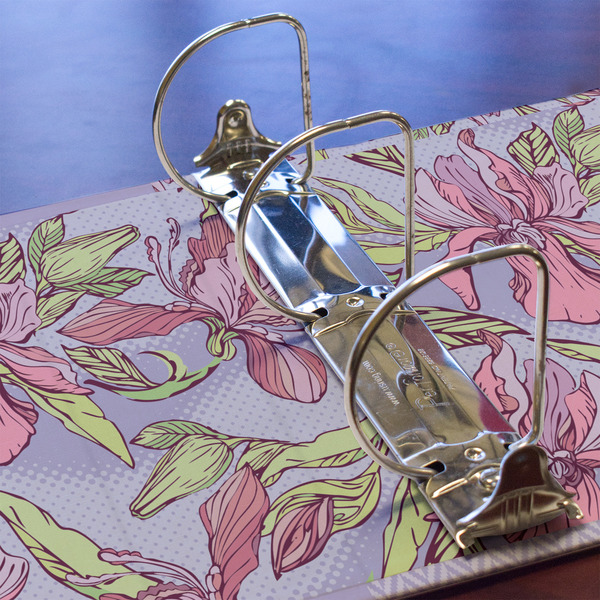 Orchids 3 Ring Binders - Full Wrap - 3" - DETAIL