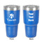 Orchids 30 oz Stainless Steel Tumbler - Royal Blue - Double-Sided (Personalized)