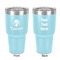Orchids 30 oz Stainless Steel Tumbler - Teal - Double-Sided (Personalized)