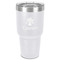 Orchids 30 oz Stainless Steel Tumbler - White - Single-Sided (Personalized)
