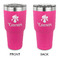 Orchids 30 oz Stainless Steel Tumbler - Pink - Double Sided (Personalized)