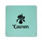 Orchids 6" x 6" Teal Leatherette Snap Up Tray - APPROVAL