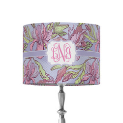 Orchids 8" Drum Lamp Shade - Fabric (Personalized)