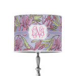 Orchids 8" Drum Lamp Shade - Poly-film (Personalized)