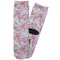 Orchids Adult Crew Socks - Single Pair - Front and Back