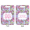 Orchids Aluminum Luggage Tag (Front + Back)