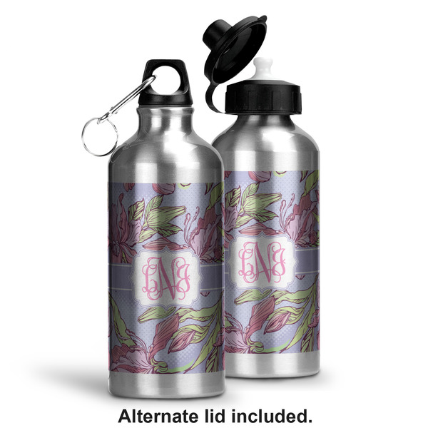 Orchids Aluminum Water Bottle - Alternate lid options