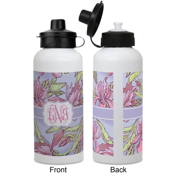 Orchids Aluminum Water Bottle - White APPROVAL