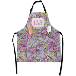 Orchids Apron With Pockets w/ Monogram