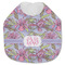 Orchids Jersey Knit Baby Bib w/ Monogram