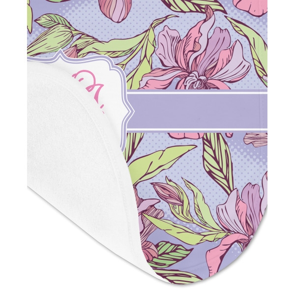 Orchids Baby Bib - AFT detail