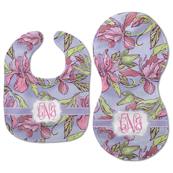 Orchids Baby Bib & Burp Set - Approval (new bib & burp)