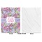 Orchids Baby Blanket (Single Side - Printed Front, White Back)