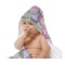Orchids Baby Hooded Towel on Child