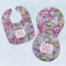 Orchids Baby Bib & Burp Set w/ Monogram