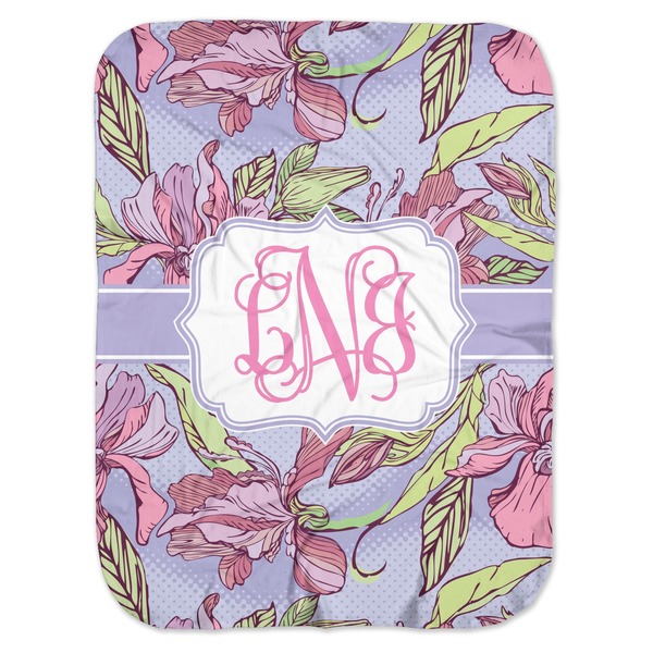 Custom Orchids Baby Swaddling Blanket (Personalized)