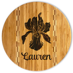 Orchids Bamboo Cutting Board (Personalized)