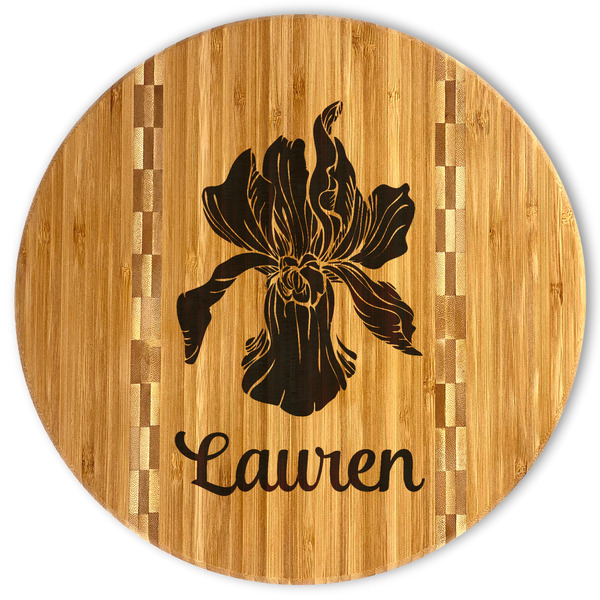 Custom Orchids Bamboo Cutting Board (Personalized)