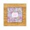 Orchids Bamboo Trivet with 6" Tile - FRONT