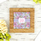 Orchids Bamboo Trivet with 6" Tile - LIFESTYLE