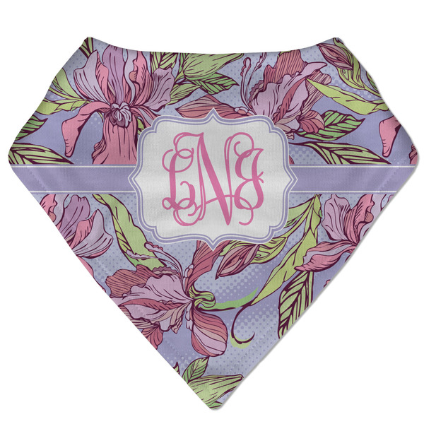 Custom Orchids Bandana Bib (Personalized)