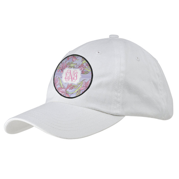 Custom Orchids Baseball Cap - White (Personalized)