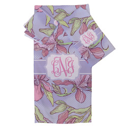 Orchids Bath Towel Set - 3 Pcs (Personalized)