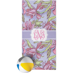 Orchids Beach Towel (Personalized)