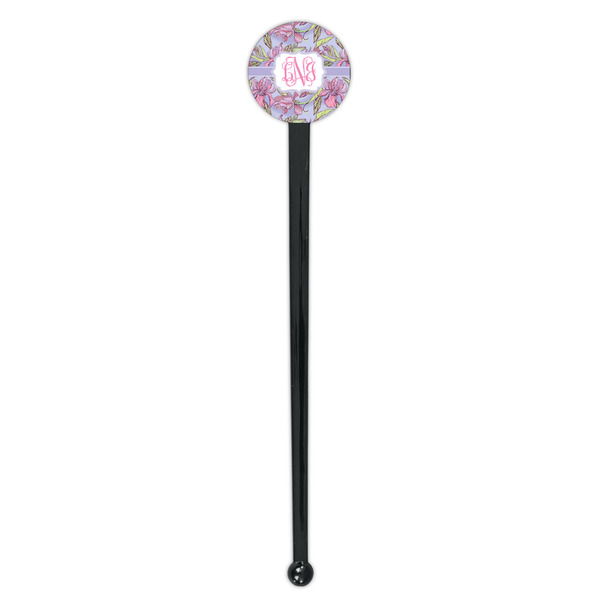 Orchids Black Plastic 7" Stir Stick - Round - Single Stick