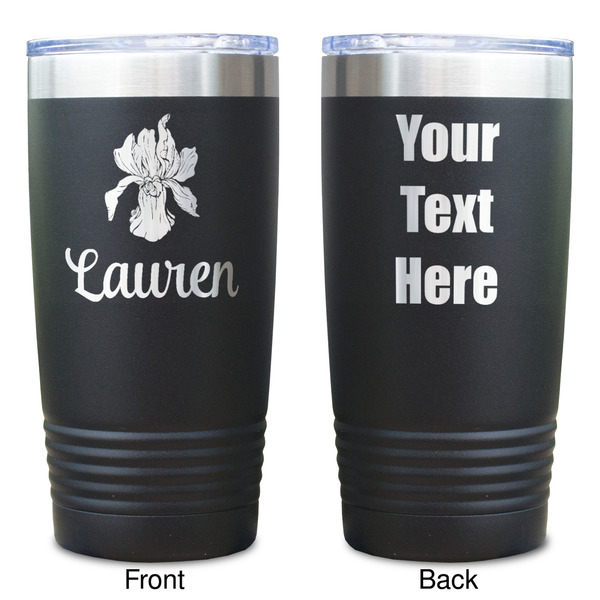 Orchids Black Polar Camel Tumbler - 20oz - Double Sided  - Approval
