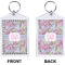 Orchids Bling Keychain (Front + Back)