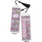 Orchids Bookmark with tassel - Front and Back