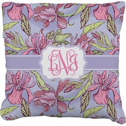 Orchids Faux-Linen Throw Pillow 26" (Personalized)