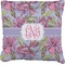 Orchids Burlap Pillow 24"