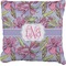 Orchids Faux-Linen Throw Pillow 26" (Personalized)