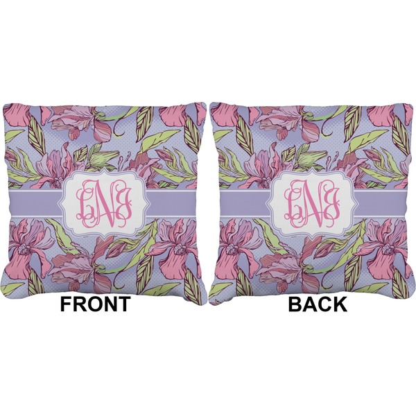 Orchids Burlap Pillow Approval