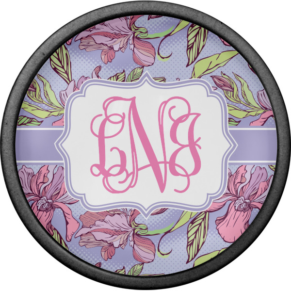 Orchids Cabinet Knob - Black - Front