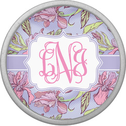 Orchids Cabinet Knob (Silver) (Personalized)