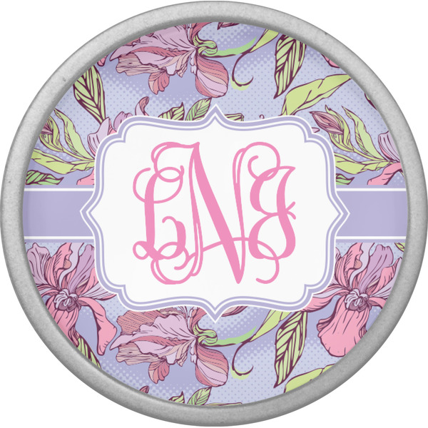 Orchids Cabinet Knob - Nickel - Front