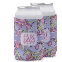 Orchids Can Cooler (12 oz) w/ Monogram
