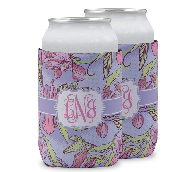 Custom Orchids Can Cooler (12 oz) w/ Monogram