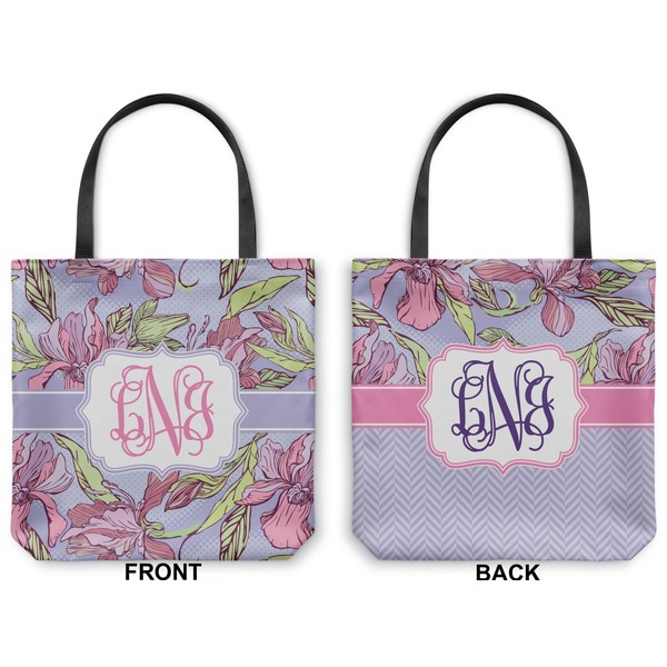 Orchids Canvas Tote - Front and Back