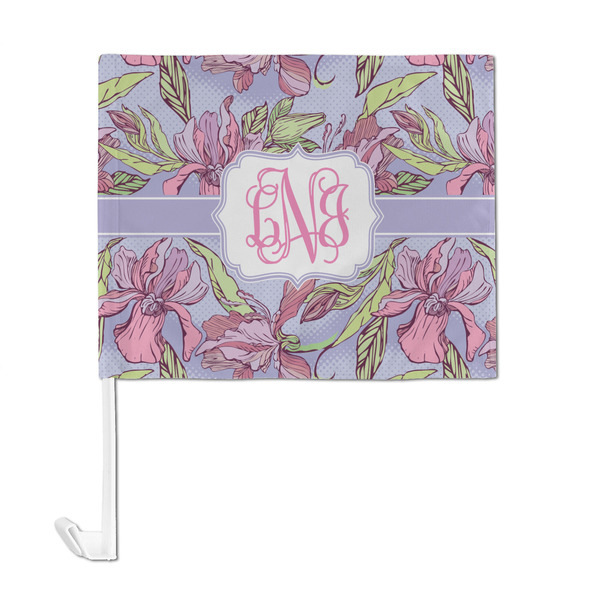 Orchids Car Flag - Large - FRONT