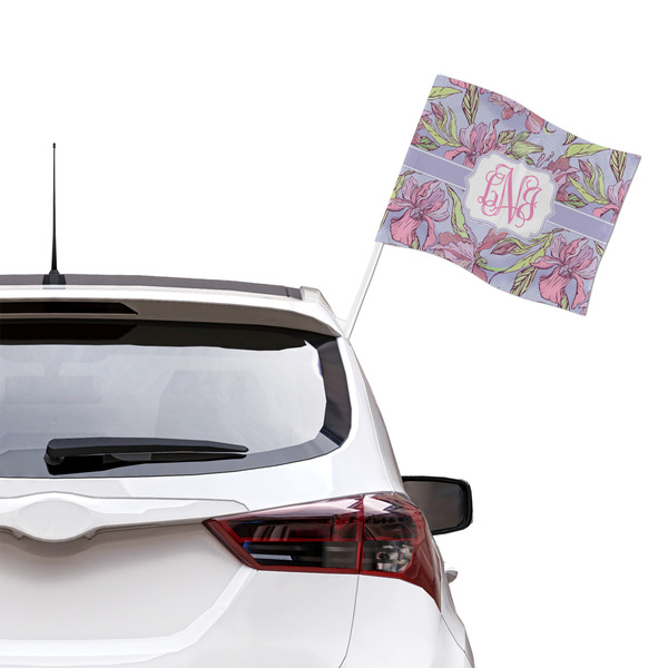 Orchids Car Flag - Large - LIFESTYLE