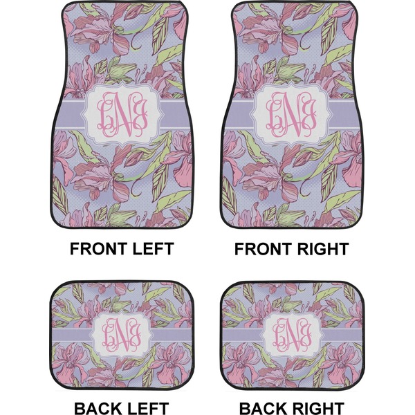 Orchids Car Floor Mats Set (2F + 2B)