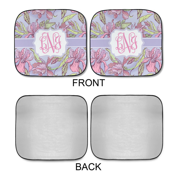 Orchids Car Sun Shades - APPROVAL