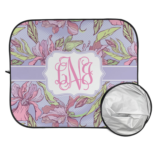 Orchids Car Sun Shades - FOLDED & UNFOLDED